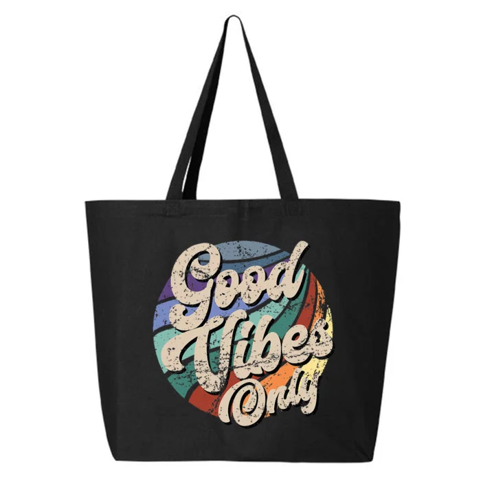 Good Vibes Only Vintage Positive Mind 25L Jumbo Tote