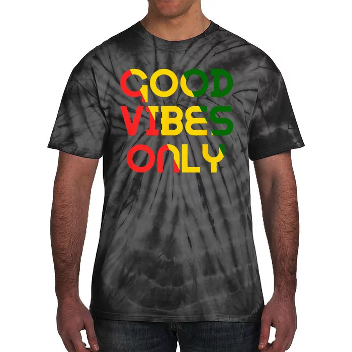 Good Vibes Only Rasta Reggae Roots Clothing Tee Flag Tie-Dye T-Shirt