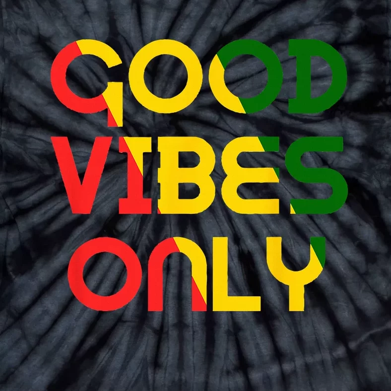 Good Vibes Only Rasta Reggae Roots Clothing Tee Flag Tie-Dye T-Shirt