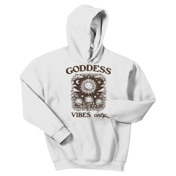 Goddess Vibes Only Aztec Sun Vintage Kids Hoodie