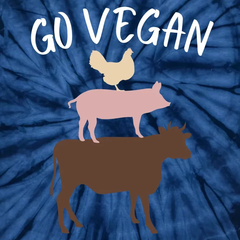 Go Vegan Or Go Home Vegetarian Funny Vegan Veganism Diet Go Vegan Tie-Dye T-Shirt