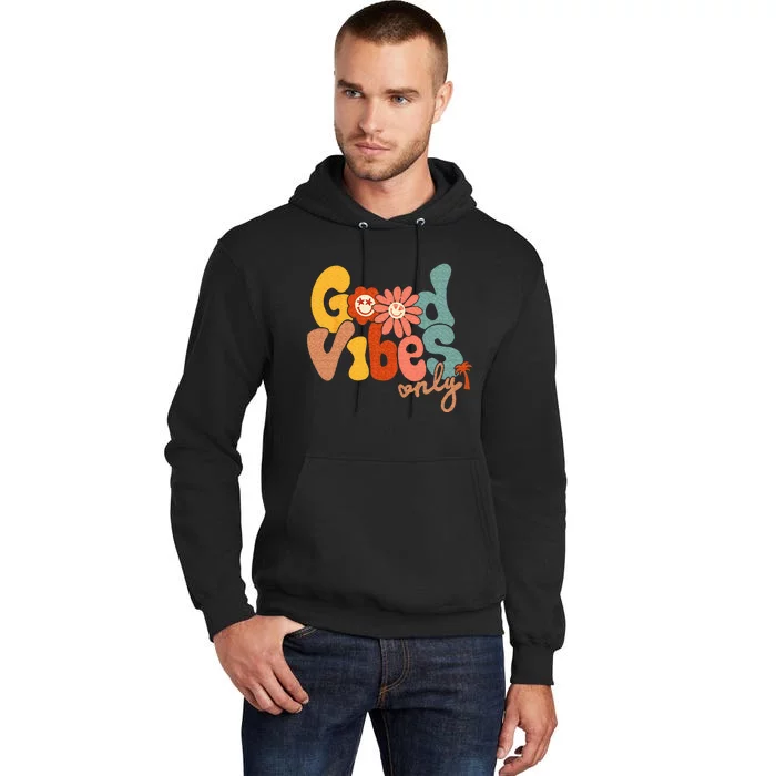 Good Vibes Only Flower Hawaii Beach Summer Vacation Family Tall Hoodie