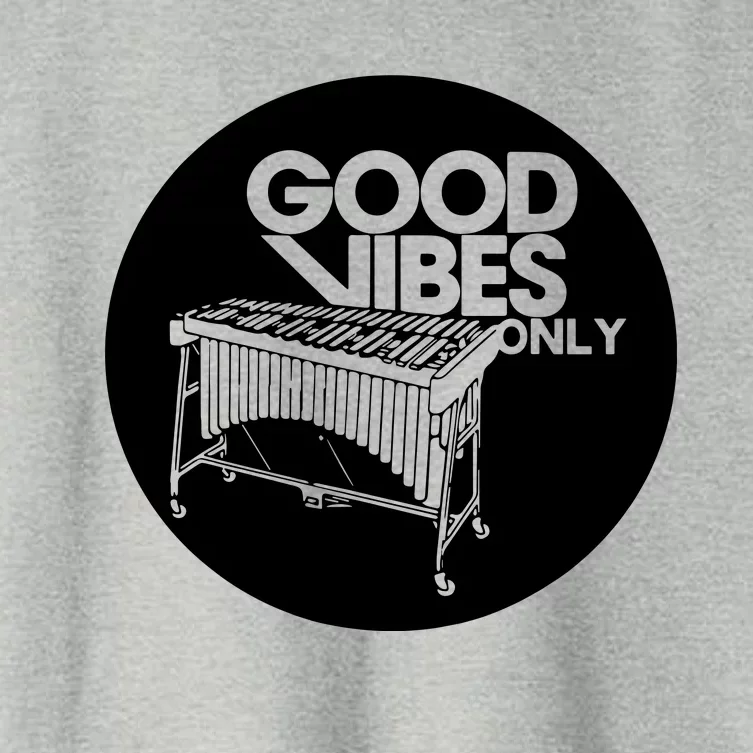 Good Vibes Only Vibraphonist & Marimba Player Women's Crop Top Tee