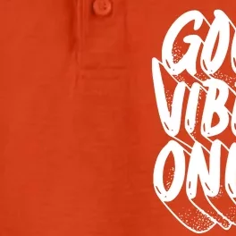 Good Vibes Only Cool Retro Dry Zone Grid Performance Polo