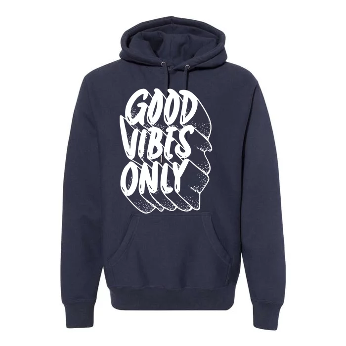 Good Vibes Only Cool Retro Premium Hoodie