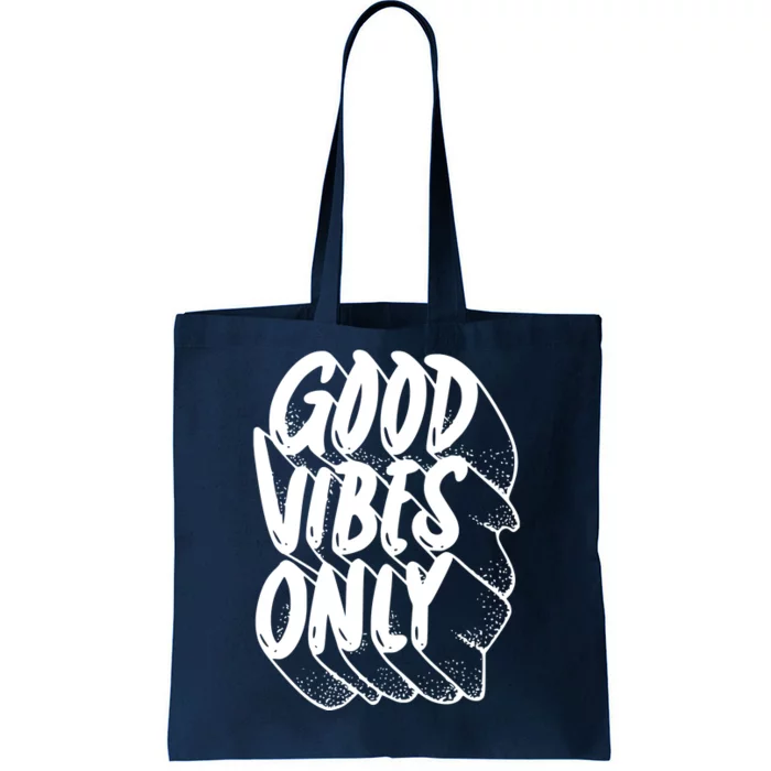 Good Vibes Only Cool Retro Tote Bag