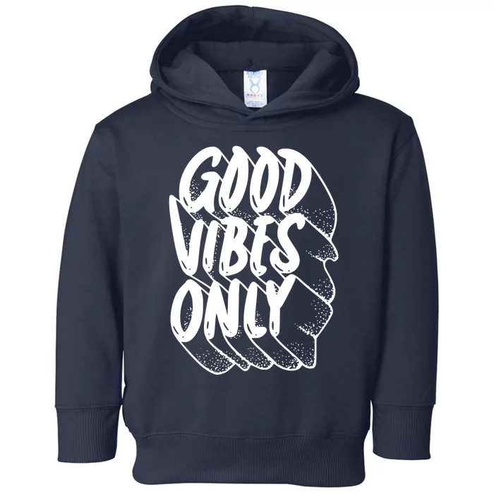 Good Vibes Only Cool Retro Toddler Hoodie