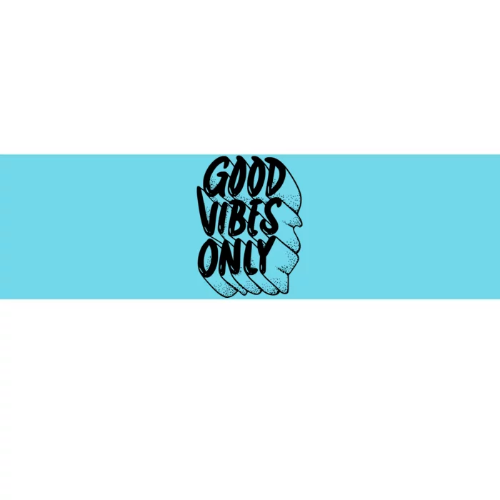 Good Vibes Only Cool Retro Bumper Sticker