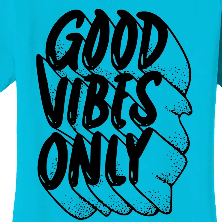 Good Vibes Only Cool Retro Women's T-Shirt