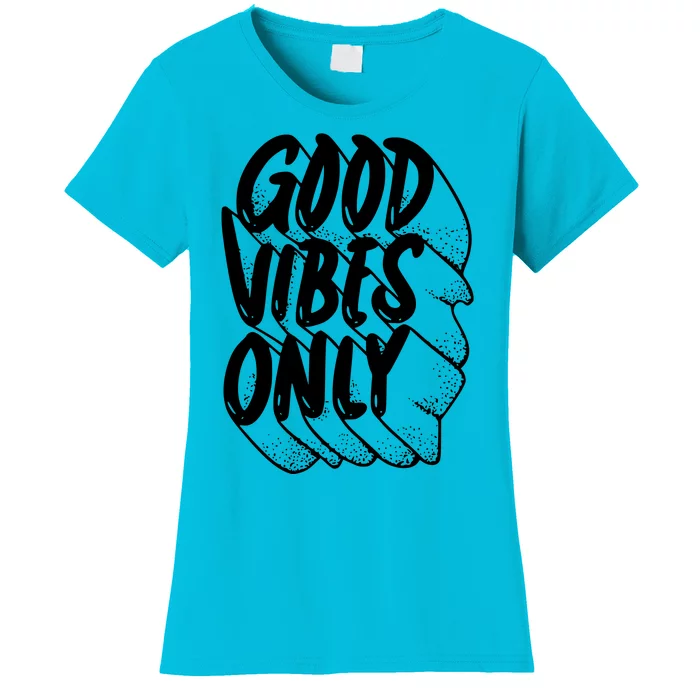 Good Vibes Only Cool Retro Women's T-Shirt