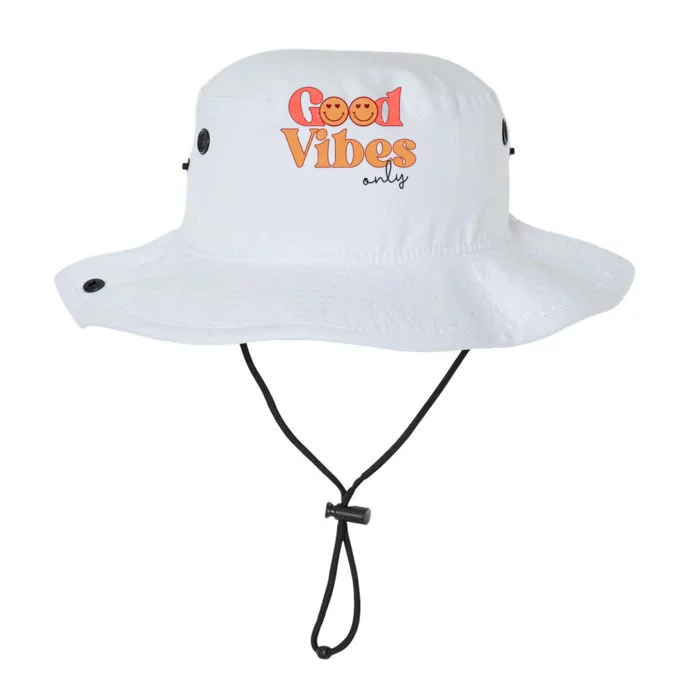 Good Vibes Only Positive Quote Happy Emoji Legacy Cool Fit Booney Bucket Hat