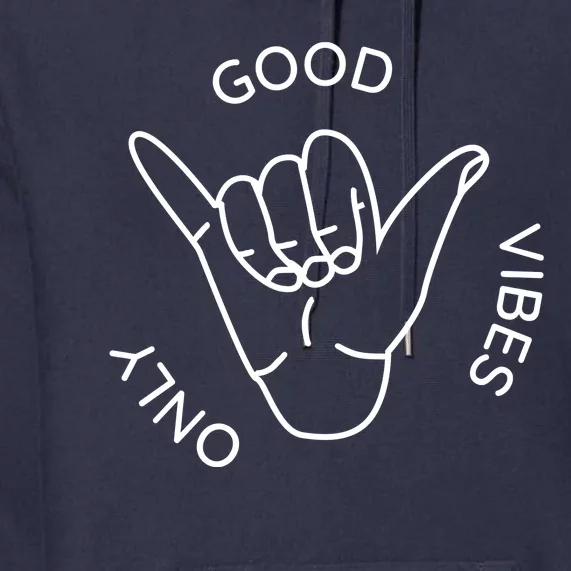 Good Vibes Only Gnarly Surfer Premium Hoodie