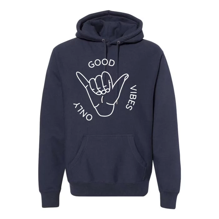 Good Vibes Only Gnarly Surfer Premium Hoodie