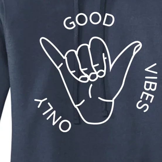 Good Vibes Only Gnarly Surfer Women's Pullover Hoodie