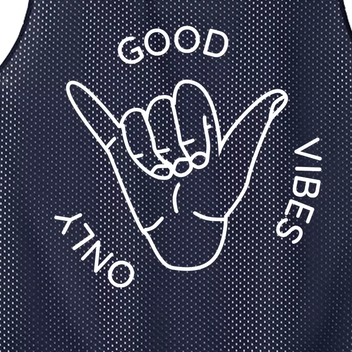 Good Vibes Only Gnarly Surfer Mesh Reversible Basketball Jersey Tank