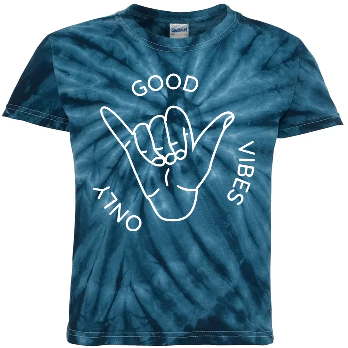 Good Vibes Only Gnarly Surfer Kids Tie-Dye T-Shirt