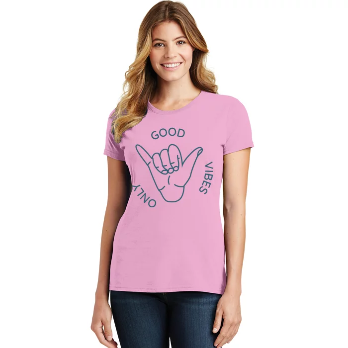 Good Vibes Only Gnarly Surfer Women's T-Shirt