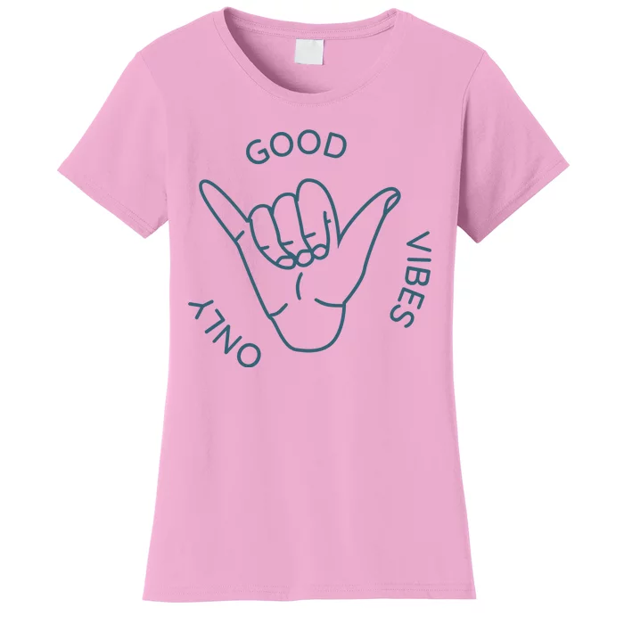 Good Vibes Only Gnarly Surfer Women's T-Shirt