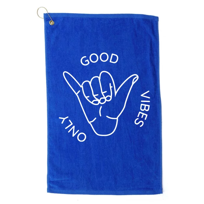 Good Vibes Only Gnarly Surfer Platinum Collection Golf Towel