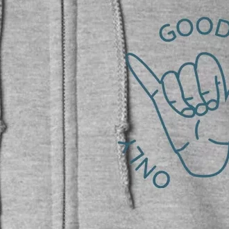 Good Vibes Only Gnarly Surfer Full Zip Hoodie