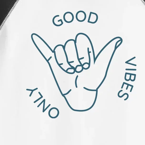 Good Vibes Only Gnarly Surfer Toddler Fine Jersey T-Shirt