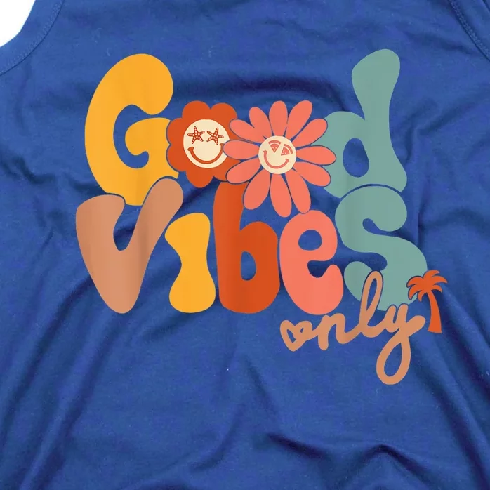 Good Vibes Only Flower Hawaii Beach Summer Vacation Family Tank Top