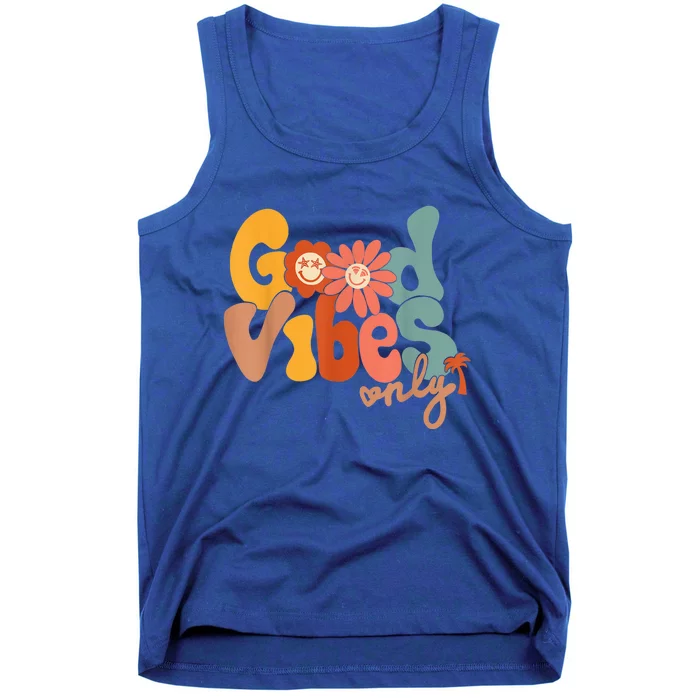 Good Vibes Only Flower Hawaii Beach Summer Vacation Family Tank Top