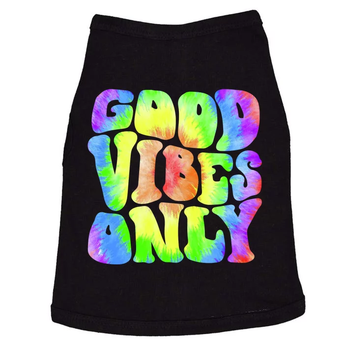 Good Vibes Only Trippy Colorful Vibing Doggie Tank