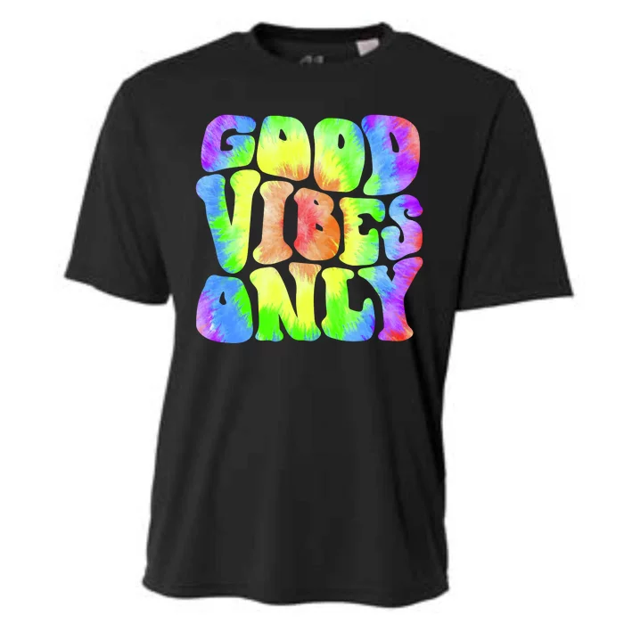 Good Vibes Only Trippy Colorful Vibing Cooling Performance Crew T-Shirt