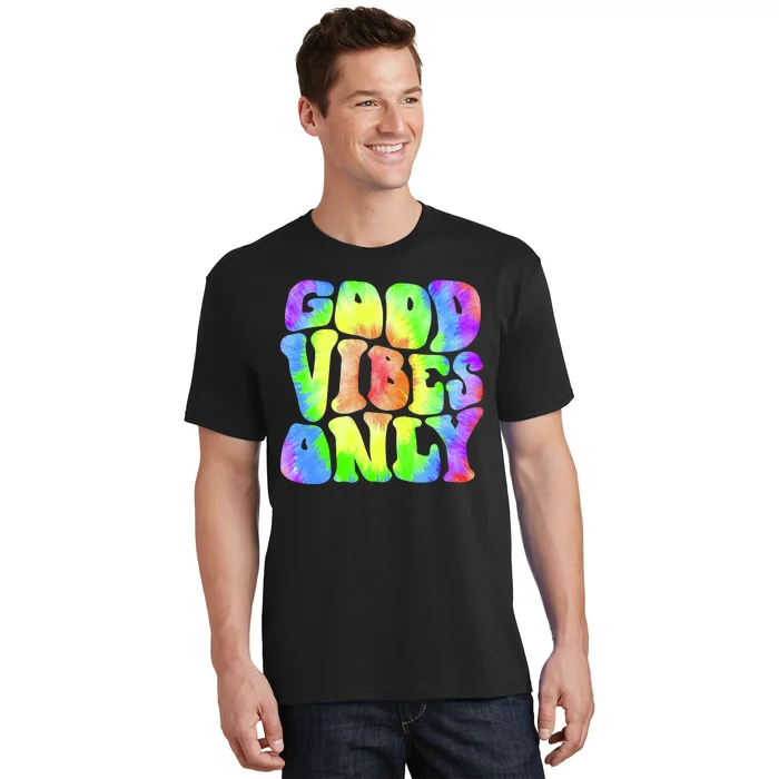 Good Vibes Only Trippy Colorful Vibing T-Shirt