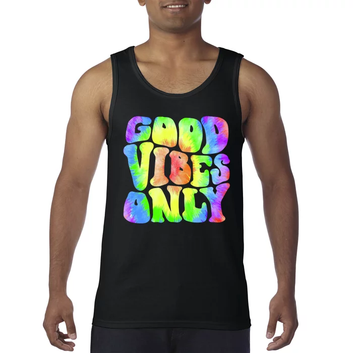 Good Vibes Only Trippy Colorful Vibing Tank Top