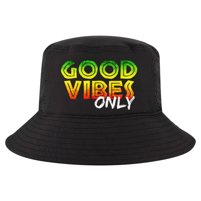 Good Vibes Only Rasta Reggae Jamaica Summer One Love Cool Comfort Performance Bucket Hat