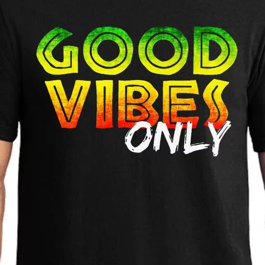 Good Vibes Only Rasta Reggae Jamaica Summer One Love Pajama Set