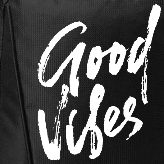 Good Vibes Positive Quote City Backpack