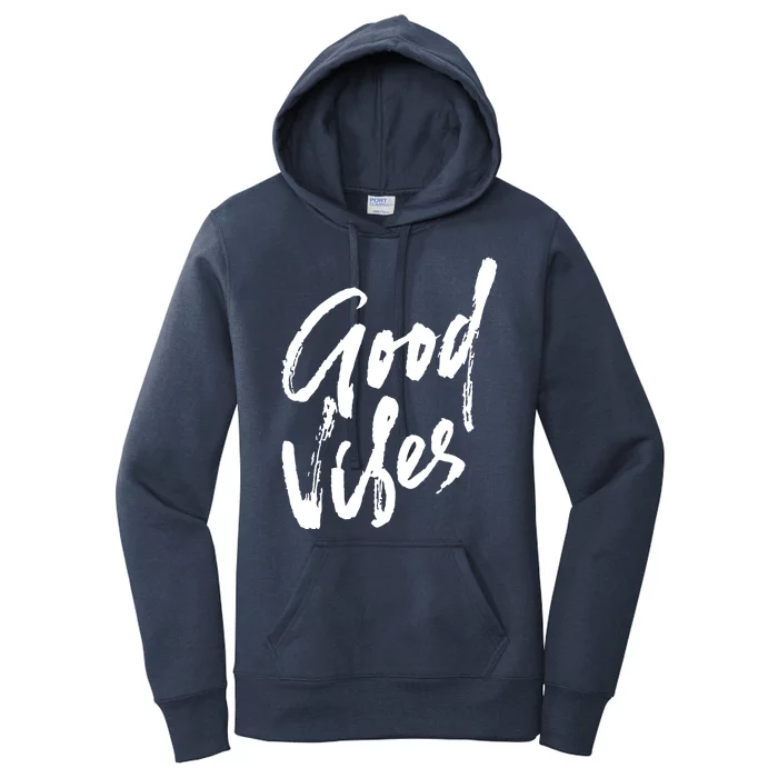 Good Vibes Positive Quote Women's Pullover Hoodie