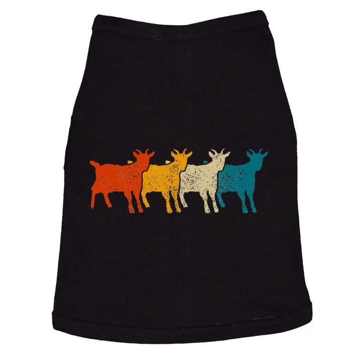 Goat Vintage Retro Farm Animal Goats Doggie Tank