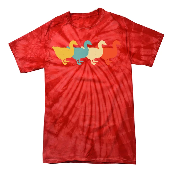 Goose Vintage Retro Waterfowl Animal Lover 60s 70s Gift Tie-Dye T-Shirt