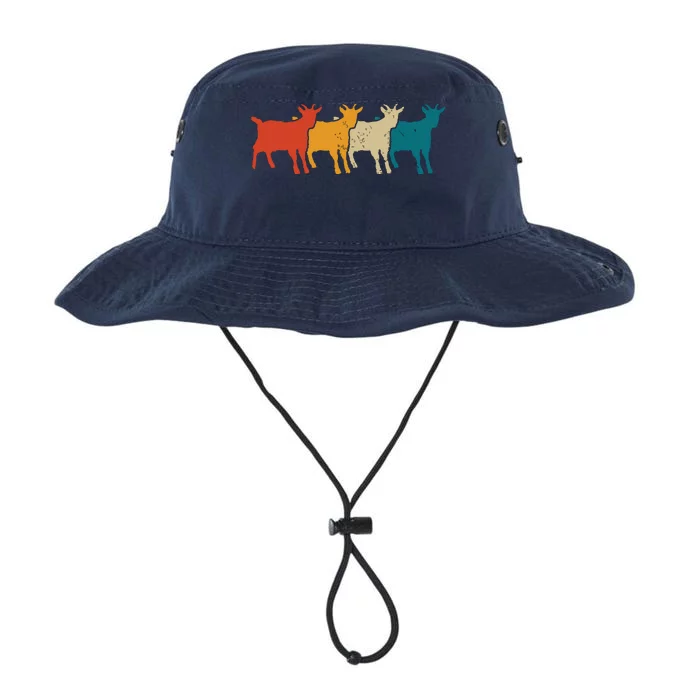 Goat Vintage Retro Farm Animal Goats Farmer Gift Legacy Cool Fit Booney Bucket Hat