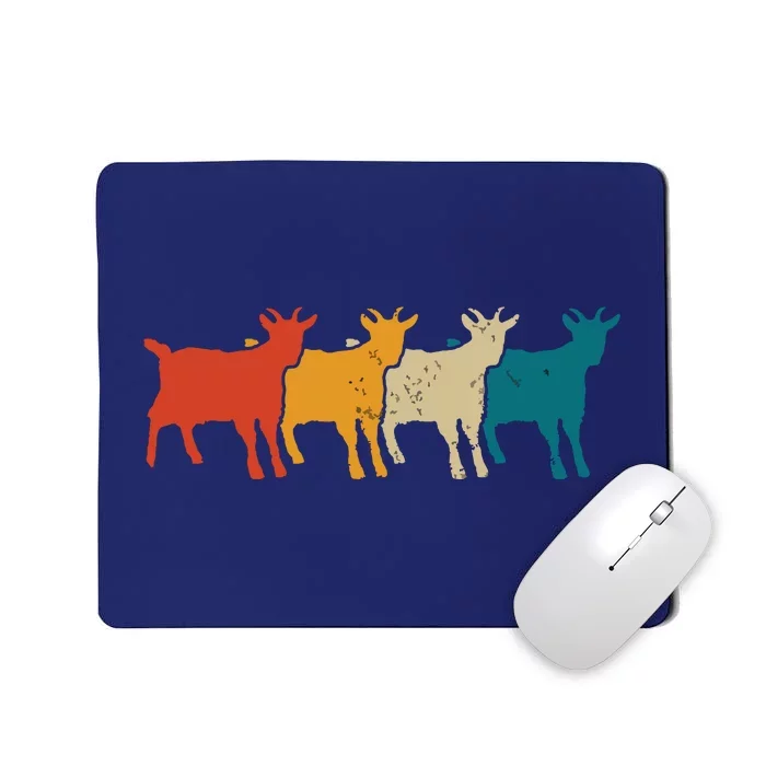 Goat Vintage Retro Farm Animal Goats Farmer Gift Mousepad