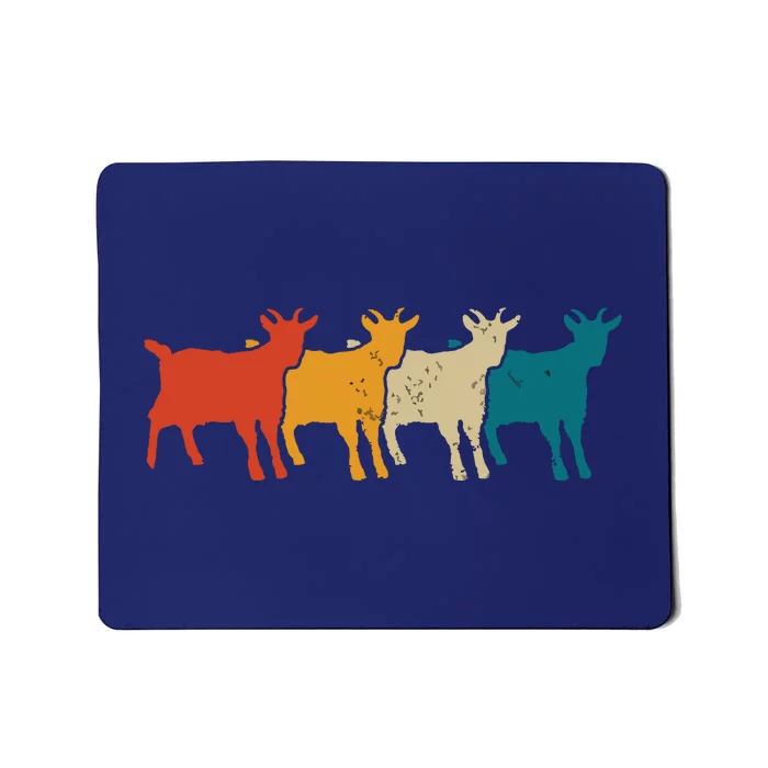 Goat Vintage Retro Farm Animal Goats Farmer Gift Mousepad