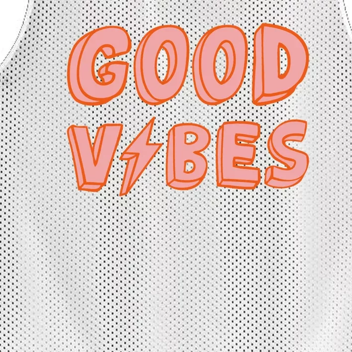 Good Vibes Retro Lightning Mesh Reversible Basketball Jersey Tank