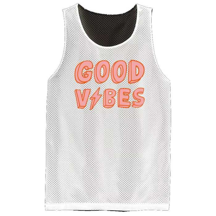 Good Vibes Retro Lightning Mesh Reversible Basketball Jersey Tank