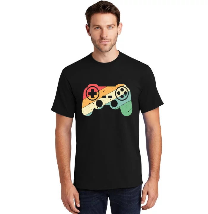 Gamer Vintage Retro Video Game Controller Gaming Tall T-Shirt