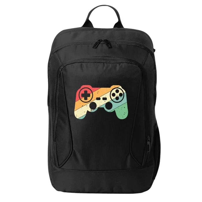 Gamer Vintage Retro Video Game Controller Gaming City Backpack