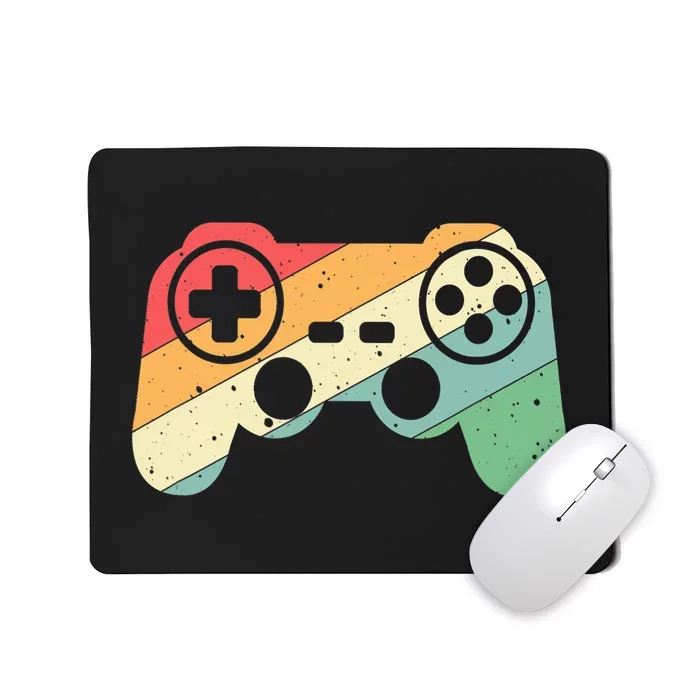 Gamer Vintage Retro Video Game Controller Gaming Mousepad