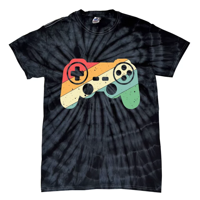 Gamer Vintage Retro Video Game Controller Gaming Tie-Dye T-Shirt