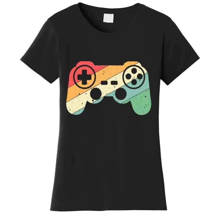 Gamer Vintage Retro Video Game Controller Gaming Women's T-Shirt