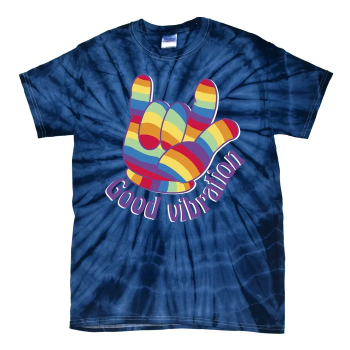 Good Vibration Rainbow Tie-Dye T-Shirt