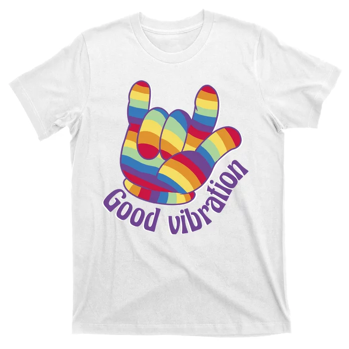 Good Vibration Rainbow T-Shirt