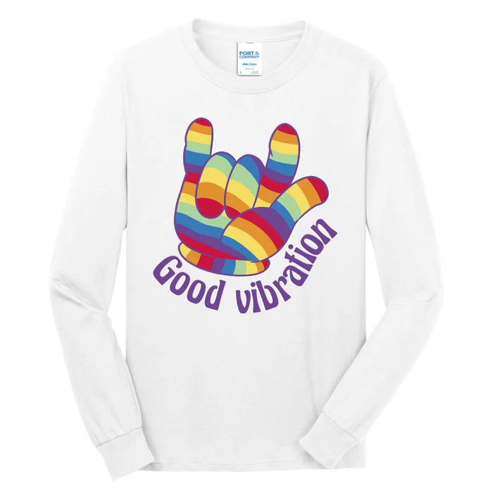 Good Vibration Rainbow Tall Long Sleeve T-Shirt